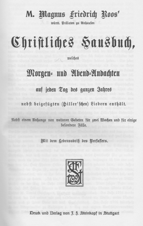 Christliches Hausbuch Christliches Hausbuch