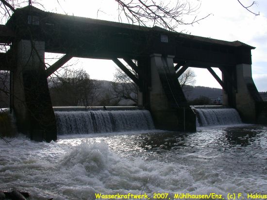 Wasserkraftwerk Mühlhausen an der Enz
